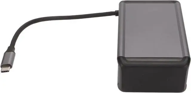 Main image of 12 in 1 USB C Hub, Multiport Adapter with PD, Storage Card Reader, Audio 3.5mm, VGA, RJ45, USB 3.0 x 4, USB 2.0, Gray Aluminum Shell, for OS X, Type C De