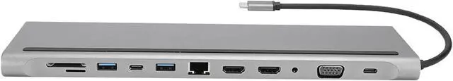 Main image of 2 X 4K Hd Aluminum Alloy Backward Compatibility USB Docking Station, Docking, for TypeC Notebooks