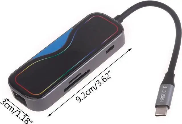 Alt view image 5 of 7 - Type C Docking Station USB Card Reader RJ45 Port Type C Transfer Data Hub Reading, Writing, Writing and Writing