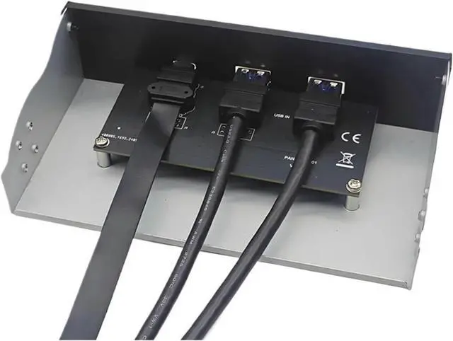 Alt view image 3 of 3 - USB Front Panel for PC 2 Port USB 3.2 GEN1 5Gbps + 1 Port Type-C 10Gbps/20Gbps Hub for Desktop 5.25Inch Floppy Drive Bay