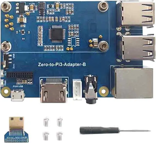 Main image of XINAJUND USB 2.0 Hub HAT USB to UART Onboard 4 Port USB HUB HAT for ZeroW ZeroWH 0