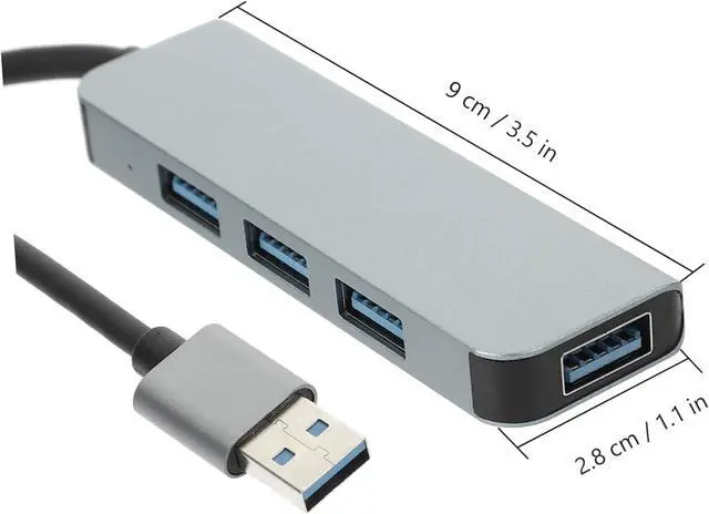 Alt view image 2 of 7 - HEMOTON 5pcs USB Hub Port USB Splitter Adapter for Laptop Desktop Peripherals Lightweight Portable