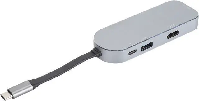 Main image of Docking Station, Multifunctional Type C Docking Station 7 in 1 for Office (Silver)