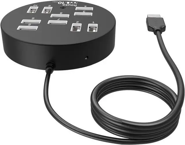 Alt view image 4 of 7 - USB 2.0 Adapter 10 Port Circular Expansion Charging Dock For Office And Entertainment Use Multiple Port Connection