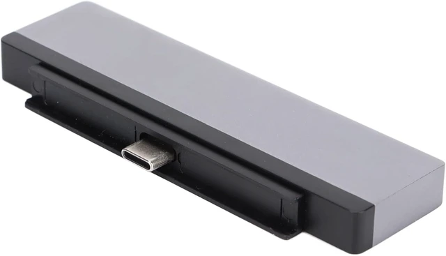 Alt view image 5 of 7 - 5 in 1 USB C Hub Docking Station, Type C Expan Dock with 4K 60Hz Definition Multimedia Interface, 2 USB 3.0 Ports, 3.5mm o Jack, 60W PD Charging, Aluminum y