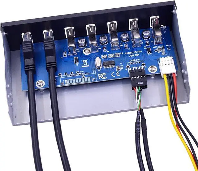 Main image of KGFCE 5Gbps 20Pin USB 3.0 Front Panel BC 1.2 Rapid Charging USB 2.0 USB2.0 USB3.0 HUB Expansion Bracket for PC 5.25'' DVD-ROM