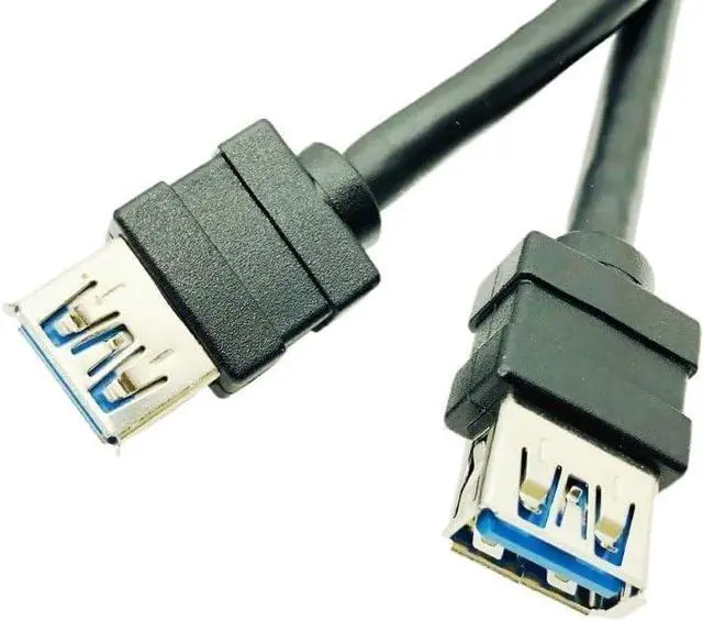 Alt view image 4 of 5 - Front Panel Cable USB Connector Cable 3.0 High Speed 20-pin to Ports USB3.0 Hub with Fixed Foot(60cm)