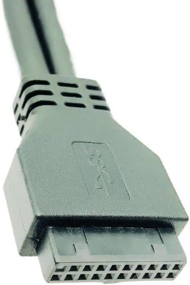 Alt view image 5 of 5 - Front Panel Cable USB Connector Cable 3.0 High Speed 20-pin to Ports USB3.0 Hub with Fixed Foot(60cm)