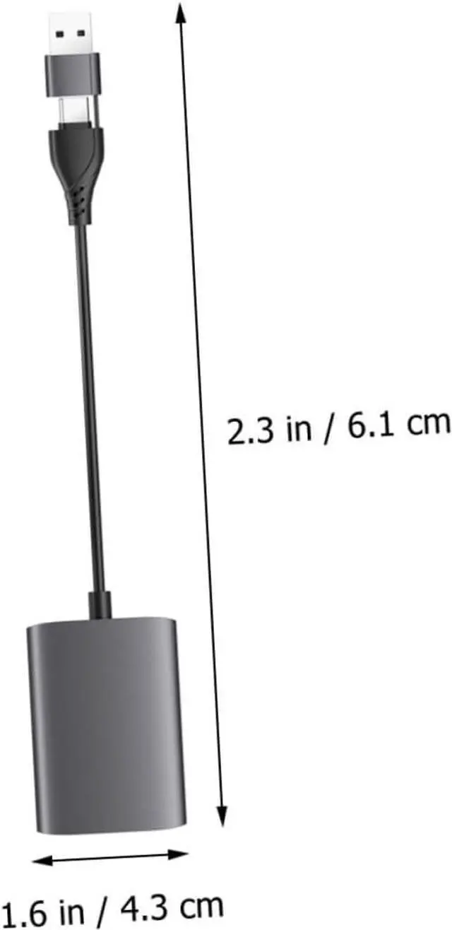 Alt view image 2 of 7 - KOMBIUDA Type C USB Hub Adapter Dual Converter for High Definition Dual Screen Display Plug and and Stable