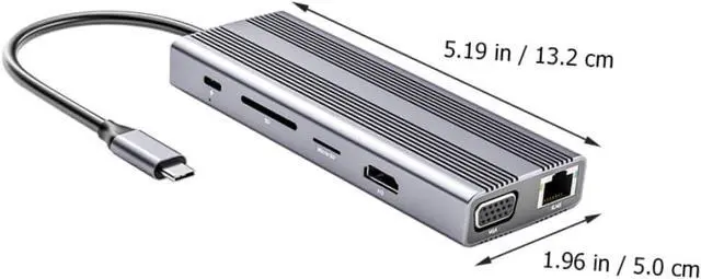 Alt view image 5 of 7 - Uonlytech Portable USB Hub Type-c Multi-Port Docking Station for Computer Accessories