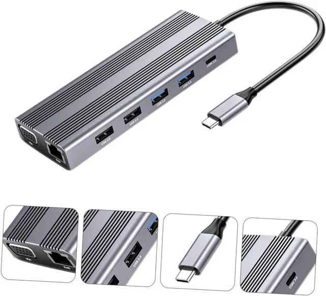 Alt view image 6 of 7 - Uonlytech Portable USB Hub Type-c Multi-Port Docking Station for Computer Accessories