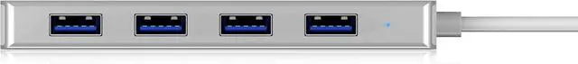 Alt view image 4 of 4 - ICY BOX 4-Way USB-C hub, 3-Way USB-C hub White Silver/White