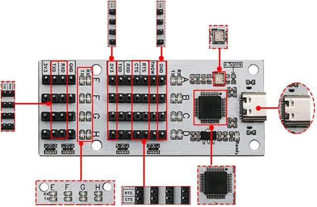Alt view image 3 of 7 - USB C To Multiple Port Hubs Converter Module For Efficient Data Transmissions And Device Managements