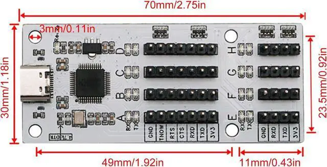 Alt view image 7 of 7 - USB C To Multiple Port Hubs Converter Module For Efficient Data Transmissions And Device Managements