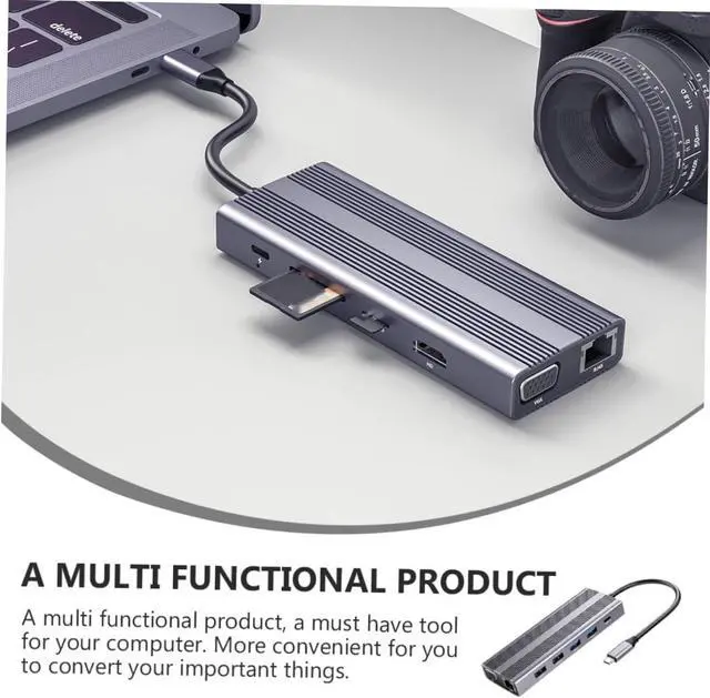 Alt view image 5 of 7 - SEWACC Type Expansion Transfer Adapter with USB Ports Expander Lightweight Multi USB Splitter for Access