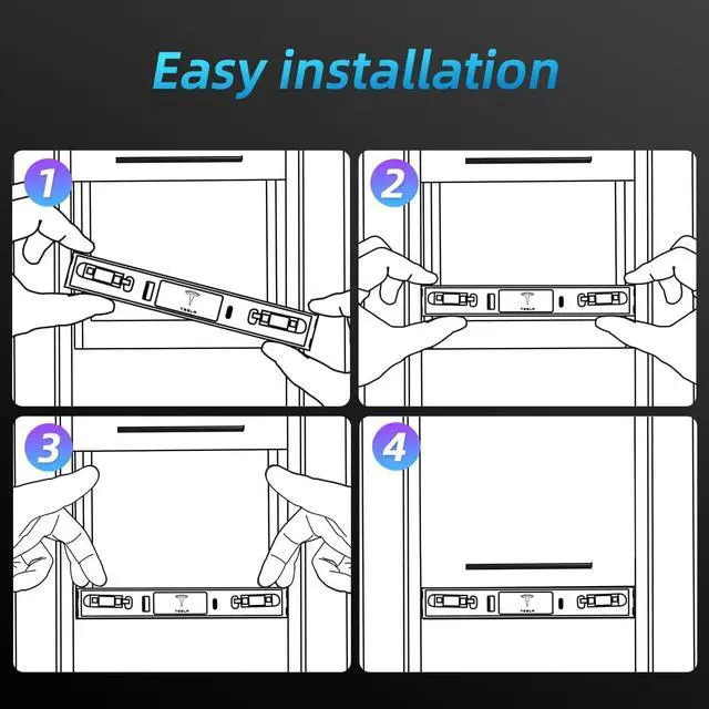 Alt view image 7 of 7 - Tesla USB Hub for 2021 2022 2023 Tesla Model 3 Model Y, Multi-Port Retractable Hub Docking Station with Fast Charging Cable, Tesla Accessories Docking Station of Center Console for Model Y/3