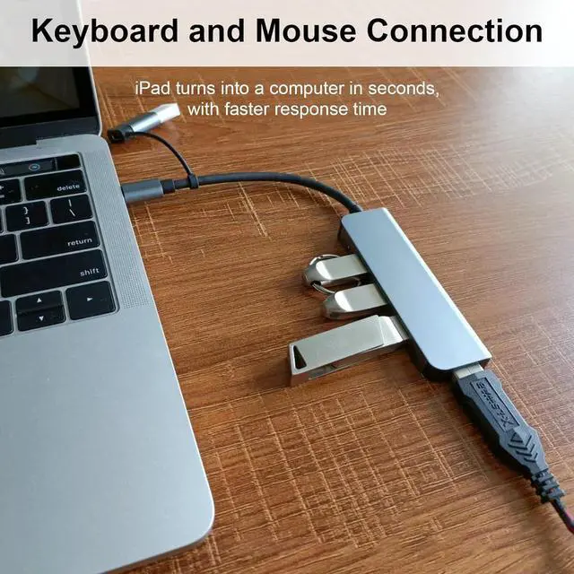 Alt view image 3 of 7 - Mllepjdh Portable USB C Docking Station USB C Hubs With Highly Speed Data Transfer For Digital Enthusiasts Professional Students