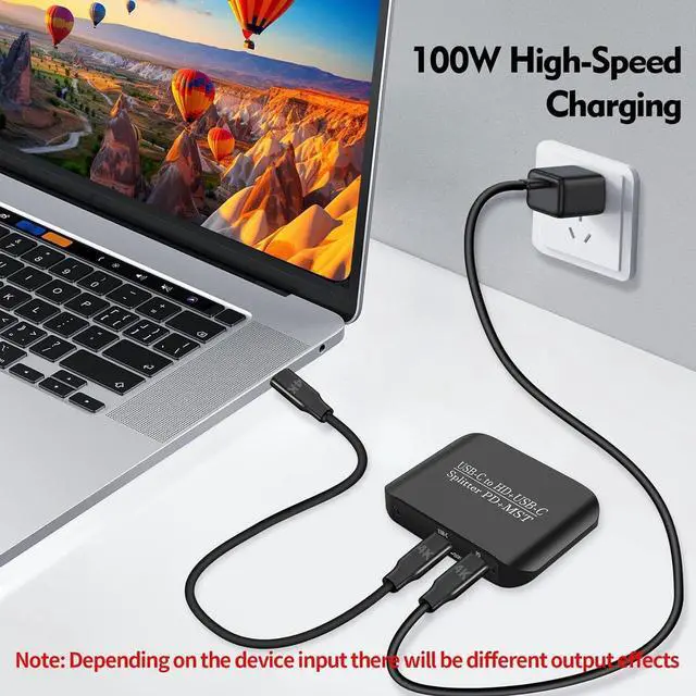 Alt view image 2 of 7 - Muflydo USB C to HD Adapter,Multiport Converter - Multiport Connector Reader Portable 4K@60Hz for Monitor Phone Tablets Work Office Home