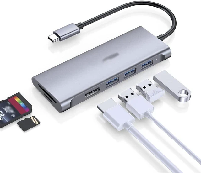 Main image of C HUB Type C 4K Adapter Multi 3.0 HUB Dock Card Reader for Pro Air USB-C HUB Dock(Gray)
