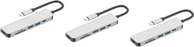 Main image of Artibetter 3pcs Portable USB Hub Adapter for Laptops Type c Devices Multi-Function Expansion Hub Converter