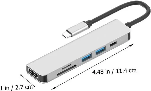 Alt view image 5 of 7 - Artibetter 3pcs Portable USB Hub Adapter for Laptops Type c Devices Multi-Function Expansion Hub Converter