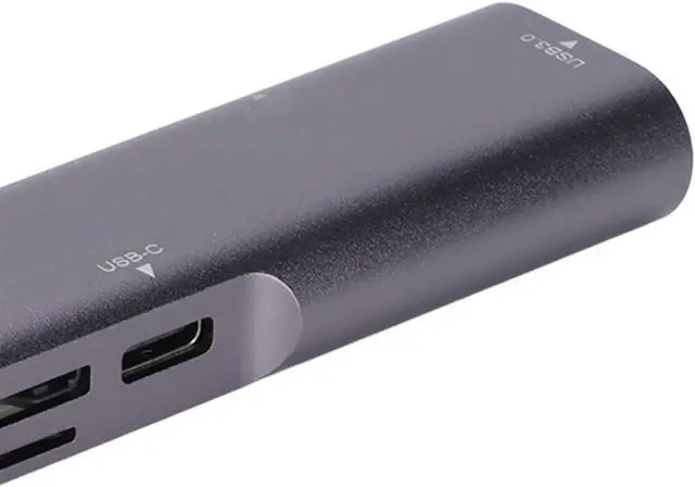 Alt view image 6 of 7 - NutriEss QT05 Type C to HD Multimedia Interface USB 3.0 Hub High Speed Transmission 5 in 1 Hub for Computer