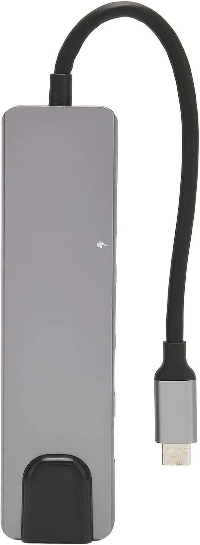 Main image of 6 in 1 USB C Hub: 4K30Hz Output, 100Mbps Ethernet, PD Charging, 2X USB 3.0, Aluminum