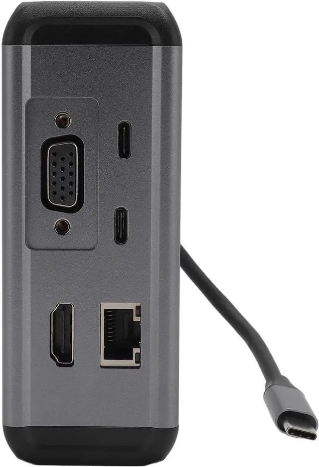 Alt view image 2 of 7 - 12 in 1 USB C Hub, Aluminum Alloy Docking Station with, PD, RJ45, USB3.0 for Laptop