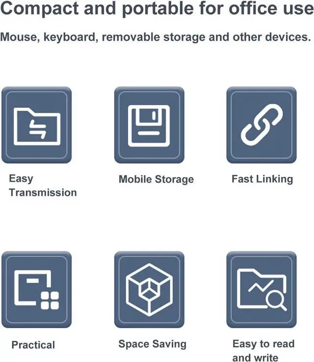 Alt view image 5 of 7 - 10 Port USB 3.0 Hub, USB Extender with DC12V-24V Power Supply, Multi Port Dock for Efficient Device Connection and Expansion