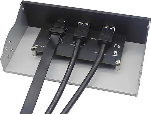Alt view image 6 of 7 - USB3.2 And Type C Front Panel For 5.25Inch Disk Bay With Double USB A Port For PC Desktop Enhances Connection