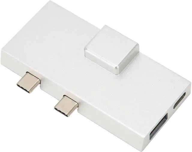 Alt view image 6 of 7 - Dual USB C Expansion Hub 7 Ports for Outer Layer Pro 8 9 X, 5Gbps Fast Data Transfer, 4K Video Output, Aluminum, Direct 100W Supply, Plug and Play