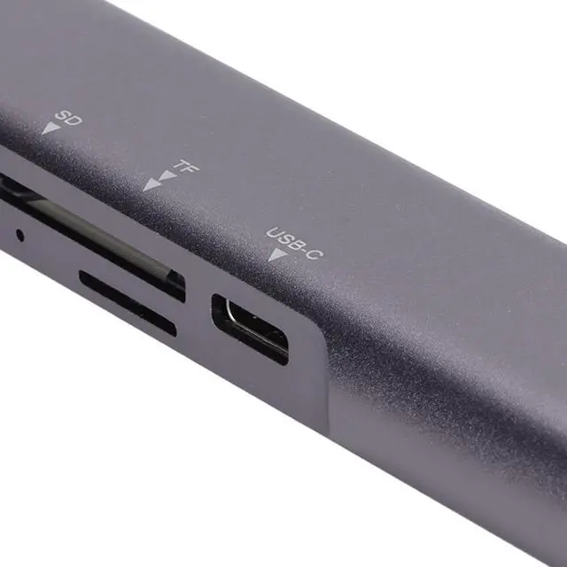 Alt view image 3 of 7 - QT05 Type C to HD Multimedia Interface USB 3.0 Hub, 5 in 1 Multi Function Hub for Computers, Supports PD Charging and Data Transmission, 4K HD Video Output, Plug and Play