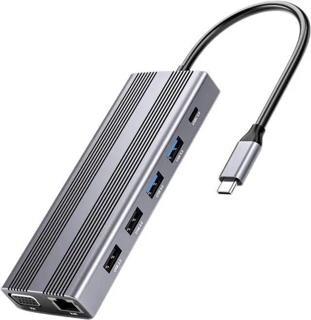 Main image of IWOWHERO USB Hub Type-c Multi Port USB Hub Data Dock for Laptop Desktop Extender