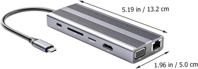 Alt view image 6 of 7 - IWOWHERO USB Hub Type-c Multi Port USB Hub Data Dock for Laptop Desktop Extender