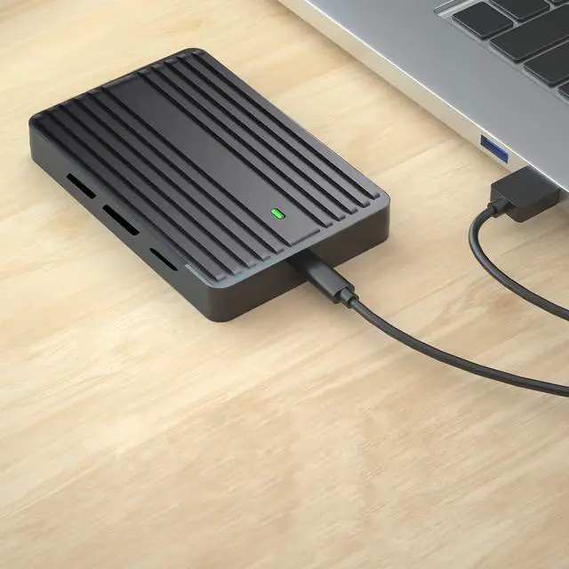 Alt view image 2 of 7 - M.2 NVMe SSD Enclosure Tool-Free USB C External NVMe SSD Enclosure 10Gbps M.2 NVMe to USB Adapter USB 3.2 M.2 NVMe