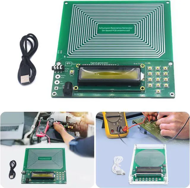 Alt view image 2 of 7 - DC5V 7.83Hz Low Frequency Generator 0.01-30000Hz Resonator Sound Frequency Machine for Computers and Offices Durability