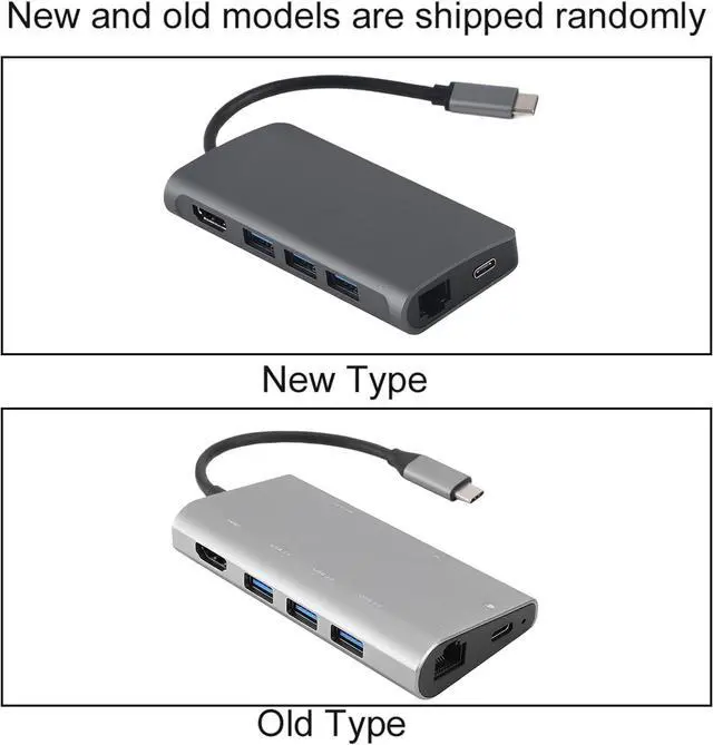 Alt view image 3 of 7 - 8 in 1 Multi Function USB C Docking Station with, USB3.0, Gigabit Ethernet, for Stable Transmission and 4K x 2K Resolution