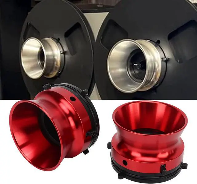 Alt view image 2 of 7 - 1 Pair Nab Hub Adapters Aluminium Alloy Universal Loading Device (Red)