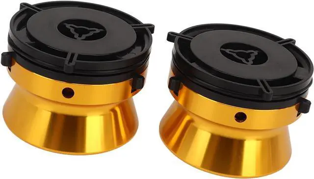 Alt view image 6 of 7 - 1 Pair 10in Polished Aluminium, Polished Aluminium Nab Hub Adapter Nab Hub Adapter Nab Hub Adapter Opener Universal Loading Device Universal Nab Hub Adapter (Gold)