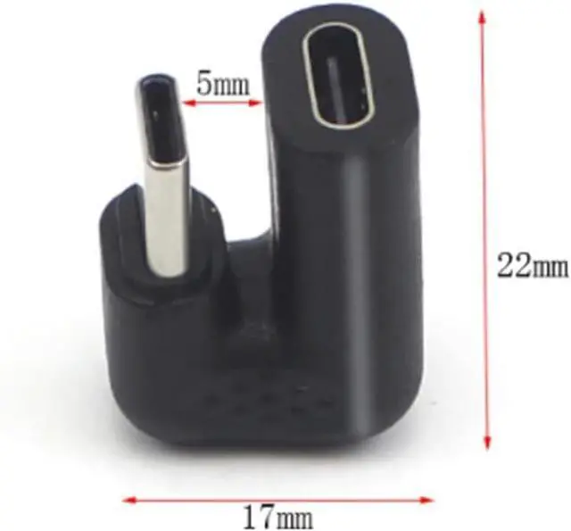 Alt view image 2 of 4 - Degree Right Angle Type Male to Female Converter Adapter Smart Phone (D 1)