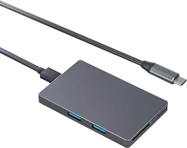Alt view image 4 of 7 - 6Port USB C Adapter 4K60hz Video Transfer USB 3.0x2 Data Port Card Reader Enhances Connection Fast Charging