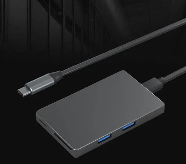 Alt view image 3 of 7 - 6Port USB C Adapter 4K60hz Video Transfer USB 3.0x2 Data Port Card Reader Enhances Connection Fast Charging