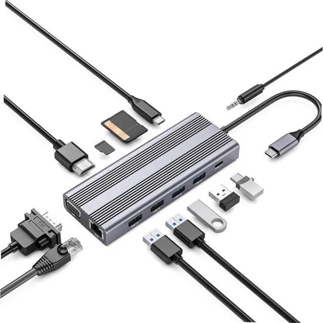 Alt view image 2 of 7 - DIYEAH USB Hub Adapter C Expansion Splitter with High Speed Data Transfer Compatible