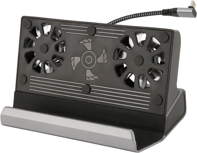 Alt view image 3 of 7 - 10 in 1 USB C Docking Station for Steam Deck and for Rog Ally, 4K at 60Hz, 1000Mbps Ethernet, Dual Cooling Fan, 100W PD Charging, with Dual Fan, for Rog Ally and Steam Deck