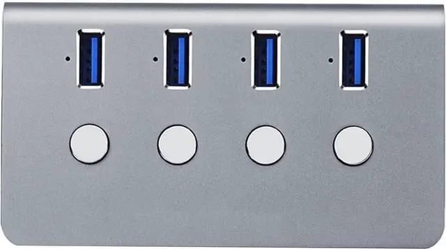 Alt view image 3 of 7 - Bjebndd 4-Port/8-port USB3.0 Hub With On Off Switch USB Splitter Multi-port Expander Fast Data Transmission For PC Computer