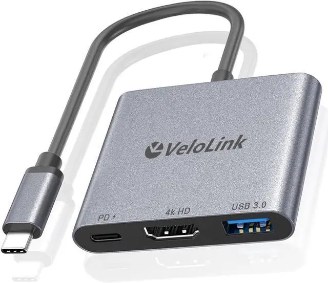 Main image of USB c to hdmi Adapter 4K60 with PD Charger Type C HDMI 4K60Hz HDMI to USBC Adapter, USB C Hub 3 in 1 USBC Digital av Multiport Converter Compatible with MacBook,Laptops,Tablets, Switch, etc