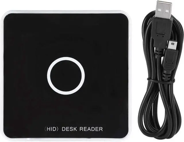 Alt view image 6 of 7 - Desktop UHF Card Reader Writer USB Interface, Sensitive Response Speed, for Access Control, Black