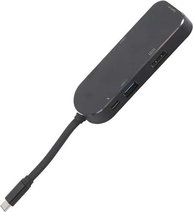 Alt view image 4 of 7 - 7 in 1 Type C Docking Station, 4K HD Display, RJ45, USB3.0, PD, Storage Card Slots, Micro Card Slots, Aluminum Alloy Hub for Android, OS X, HarmonyOS (Black)