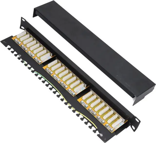 Main image of Patch Panel 24 Port 24 Port Patch Panel , Patch Panel 24 Port Patch Panel,Patch Panel Shielded Type Coupler Patch Panel Wall Mount Patch Panel with Removable Back Bar