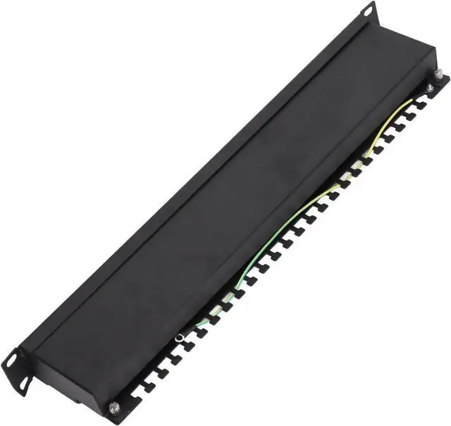 Alt view image 3 of 7 - Patch Panel 24 Port 24 Port Patch Panel , Patch Panel 24 Port Patch Panel,Patch Panel Shielded Type Coupler Patch Panel Wall Mount Patch Panel with Removable Back Bar